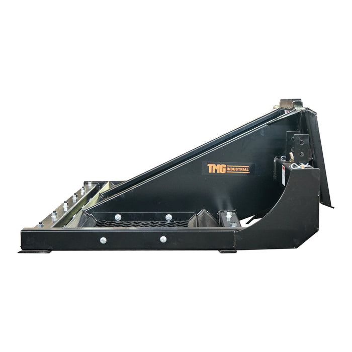 TMG Industrial 72” Skid Steer Land Planer, Adjustable & Reversible Scarifier Teeth, Bolt-On Cutting Blades, Removable Sift Screen, TMG-SLP70