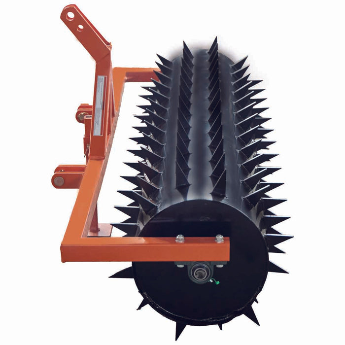 TMG Industrial 72” 3-Point Drum Spike Aerator, CAT 1 & 2 Hook-Up, 20-50 HP Tractor, TMG-TSA06