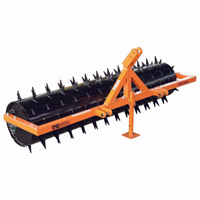 TMG Industrial 72” 3-Point Drum Spike Aerator, CAT 1 & 2 Hook-Up, 20-50 HP Tractor, TMG-TSA06