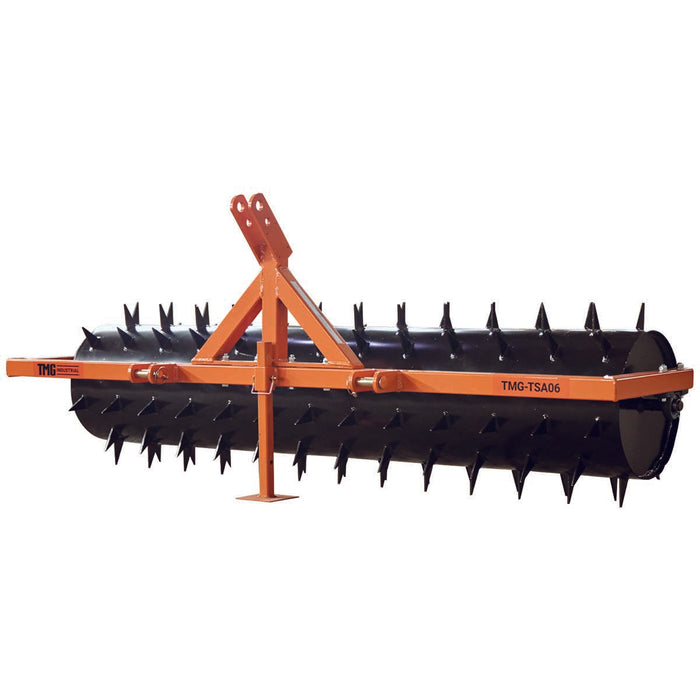 TMG Industrial 72” 3-Point Drum Spike Aerator, CAT 1 & 2 Hook-Up, 20-50 HP Tractor, TMG-TSA06