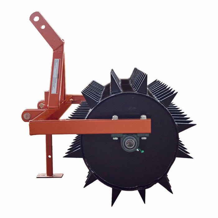 TMG Industrial 72” 3-Point Drum Spike Aerator, CAT 1 & 2 Hook-Up, 20-50 HP Tractor, TMG-TSA06