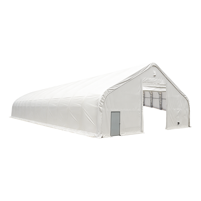 Snow Series 50' x 80' Dual-Truss Pre-Engineered Storage Shelter, Rated Snow Load 35 PSF & Wind Load 100 km/h, TMG-DTE5080-SR35
