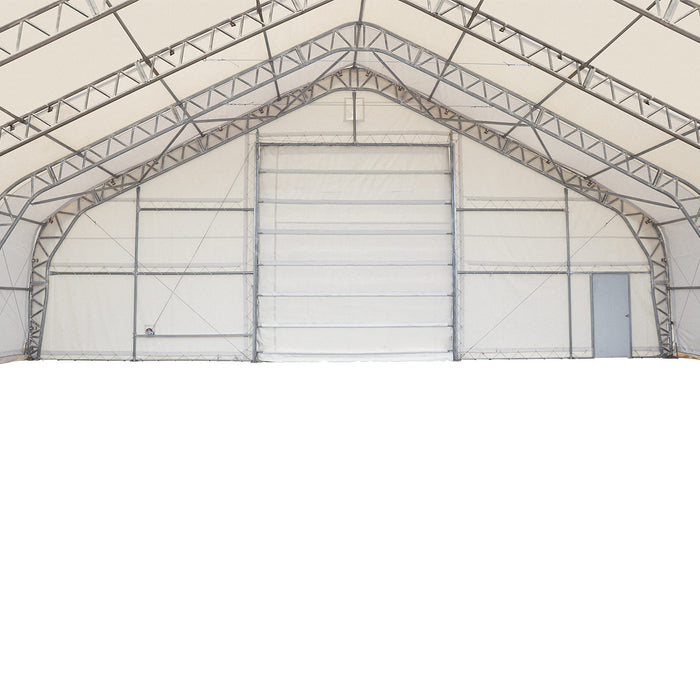 Snow Series 50' x 80' Dual-Truss Pre-Engineered Storage Shelter, Rated Snow Load 35 PSF & Wind Load 100 km/h, TMG-DTE5080-SR35