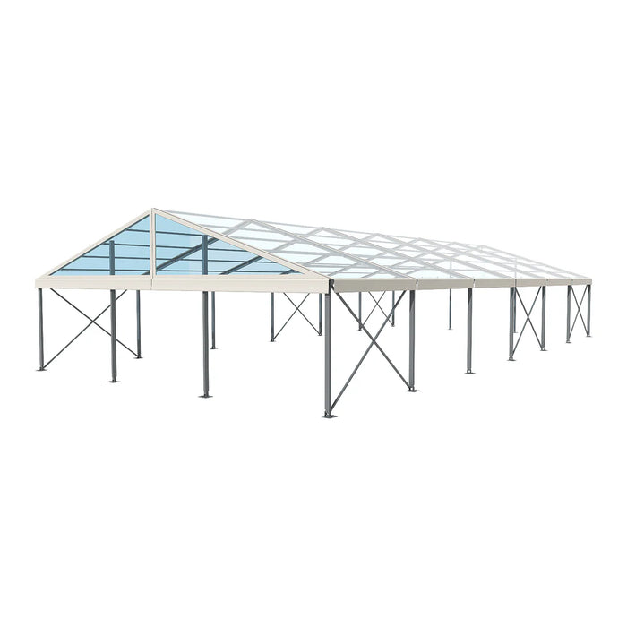 50' Wide Clear Span A-Frame Tent, Aluminum Frame