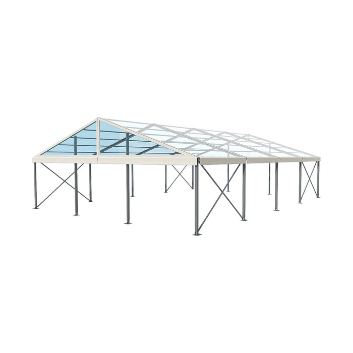 50' Wide Clear Span A-Frame Tent, Aluminum Frame