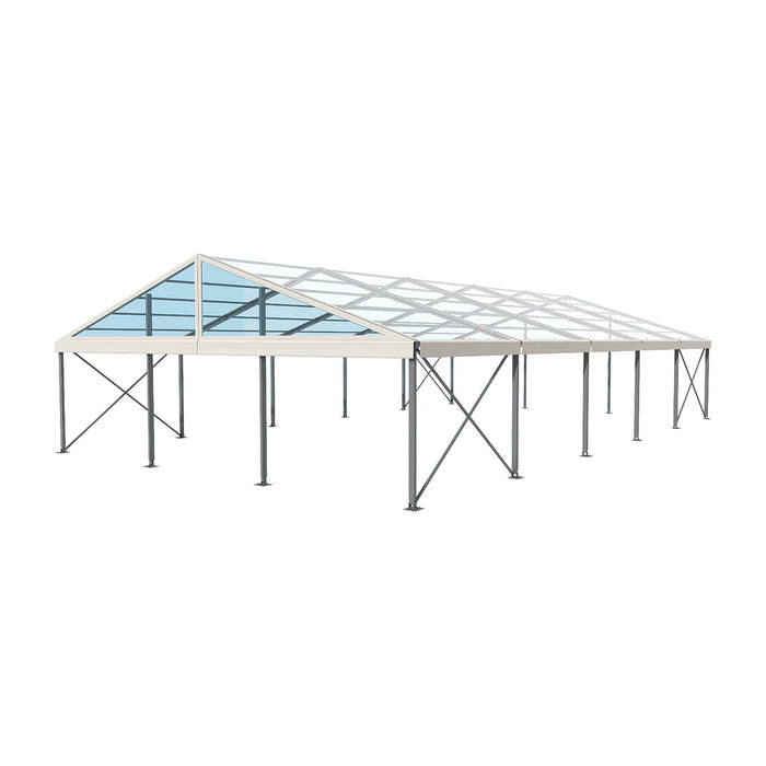 50' Wide Clear Span A-Frame Tent, Aluminum Frame