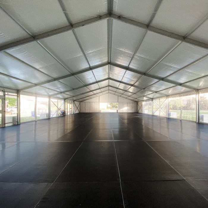 50' Wide Clear Span A-Frame Tent, Aluminum Frame