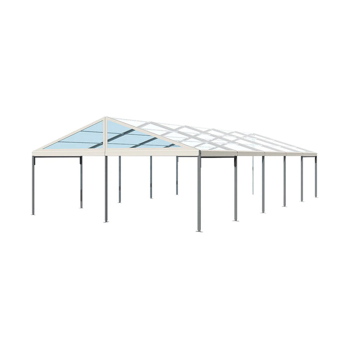 26' Wide Clear Span A-Frame Tent, Aluminum Frame