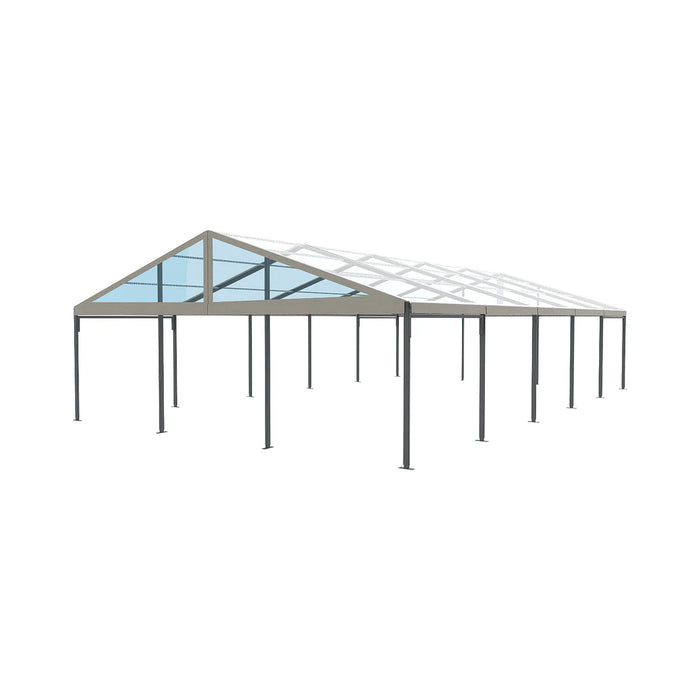 30' Wide Clear Span A-Frame Tent, Aluminum Frame