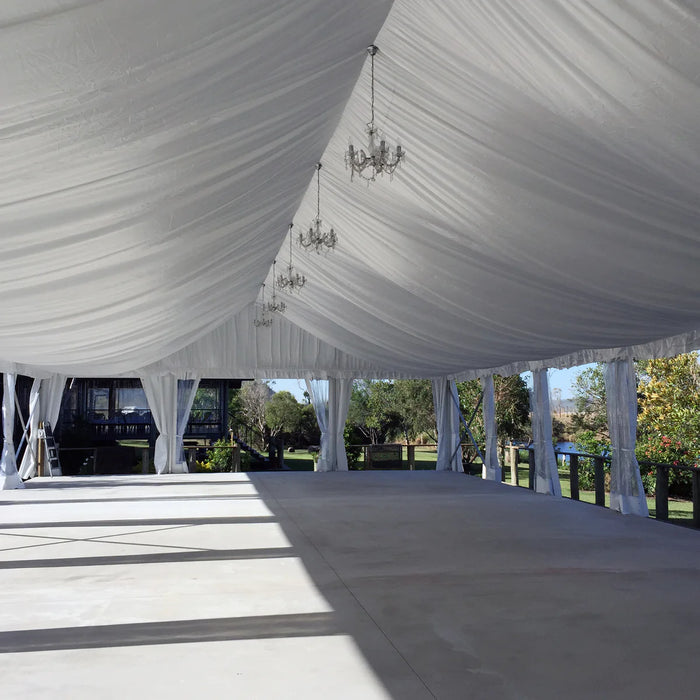 30' Wide Clear Span A-Frame Tent, Aluminum Frame