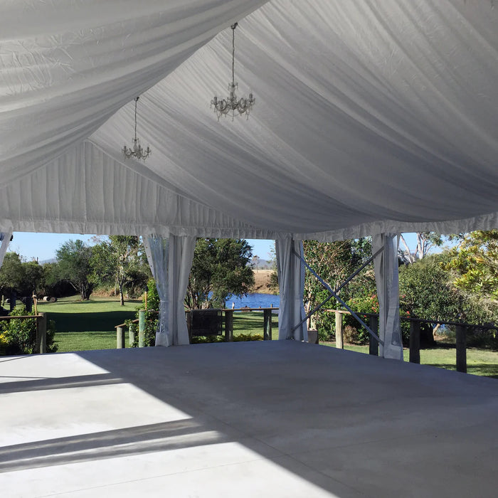 30' Wide Clear Span A-Frame Tent, Aluminum Frame