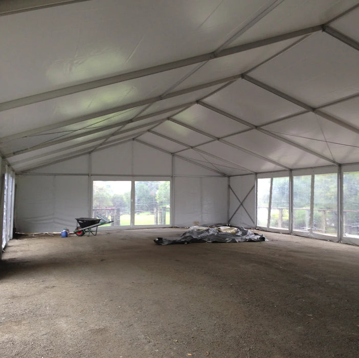 30' Wide Clear Span A-Frame Tent, Aluminum Frame
