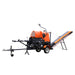 TMG-GLS16 firewood splitter processor with 15 HP engine, 20 ton splitting force and foldable conveyor
