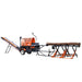 TMG-GLS16 firewood splitter processor with 15 HP engine, 20 ton splitting force and foldable conveyor

