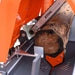 TMG-GLS16 firewood splitter processor with 15 HP engine, 20 ton splitting force and foldable conveyor
