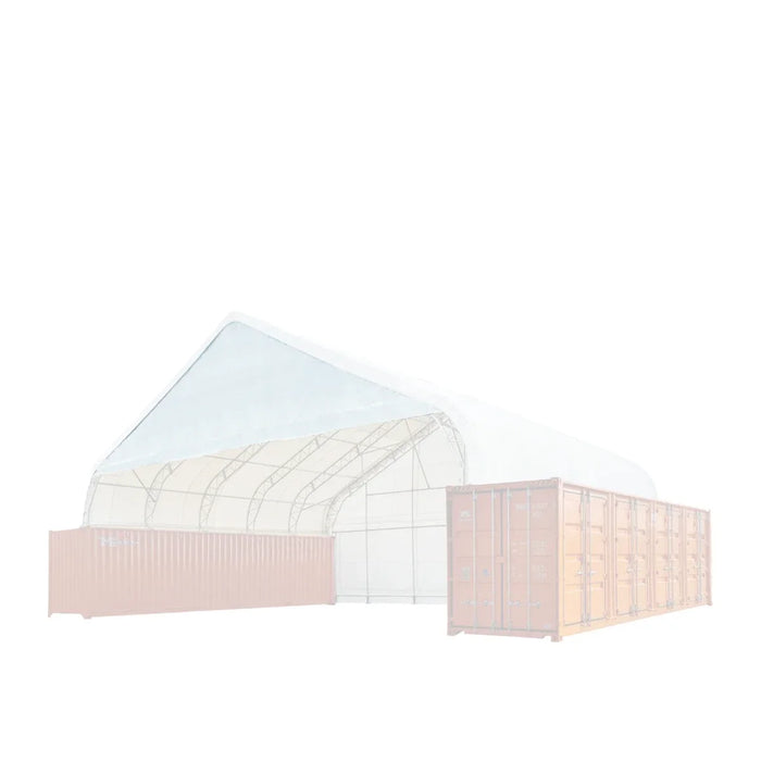 Partial Front Drop Kit for DTE40C Snow Series™ Container Shelters, PVC 610 Cover Panel and Steel Frames, TMG-DTE40FCF