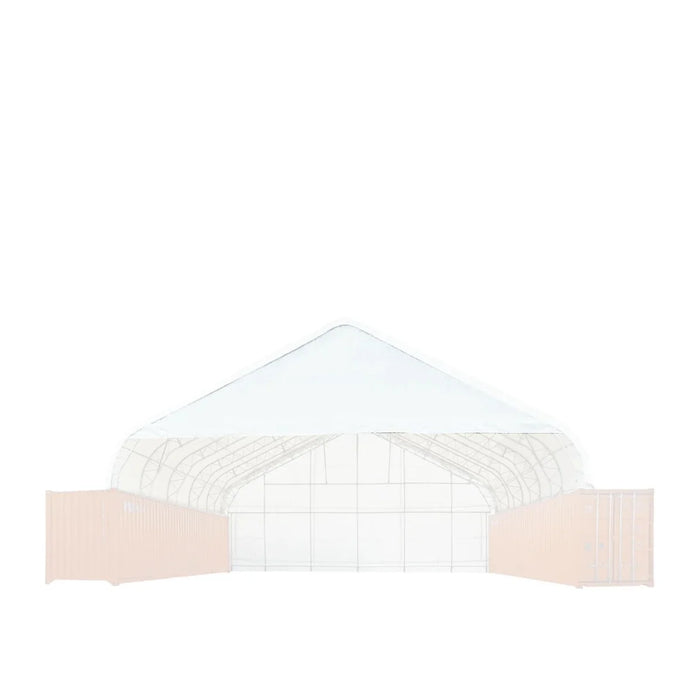Partial Front Drop Kit for DTE40C Snow Series™ Container Shelters, PVC 610 Cover Panel and Steel Frames, TMG-DTE40FCF