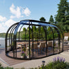 Nordic Series 18' x 13.5' Oval SkyDome Sunroom Greenhouse, 9' Height Dome Pavilion, Heavy-Duty Aluminum Frame, Clear Solid Polycarbonate Panels TMG-GHN1813V