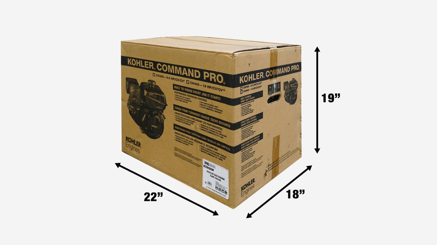 TMG Heavy Series™ Kohler 14 HP Gasoline Engine, CH440 Command, Quad-Clean™ Cyclonic Air Filter, Large-Capacity Fuel Tank, TMG-GEK14