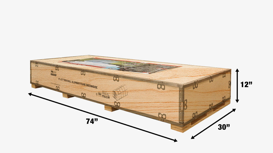 8' x 10' Aluminum Frame Greenhouse w/4 mm Twin Wall Polycarbonate Panels, UV Protected Panels, TMG-GH810 (Discontinued – No Longer Available)