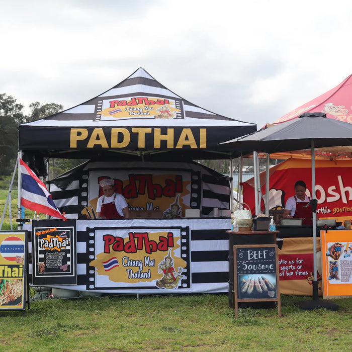 10' Custom Printed Pop-up Tent Canopy Half Wall