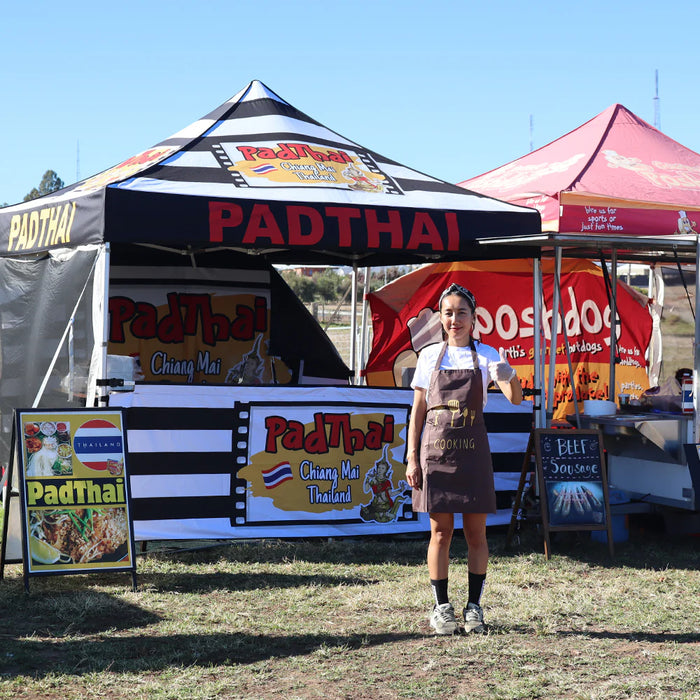 13' Custom Printed Pop-up Tent Canopy Half Wall