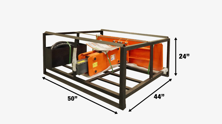 Hydraulic Breaker, 30-70 HP Skid Steer Universal Mount, 2" Moil Point Chisel TMG-HB53S