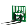 48" Pallet Fork with Hydraulic Side Shift for Tractor Loader, John Deere Hook & Pin Mount, Class II Forks, 4,200 lbs Capacity, TMG-TPF48JDS