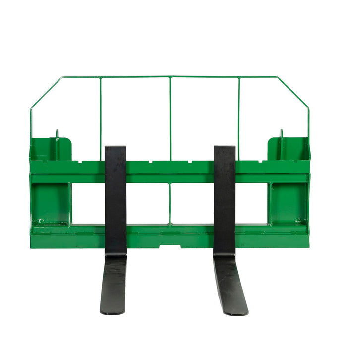 48" Pallet Fork for Tractor Loader, John Deere Hook & Pin Mount, Class II Forks, 4,200 lbs Capacity, TMG-TPF48JD