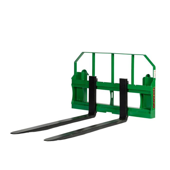 60" Pallet Fork for Tractor Loader, John Deere Hook & Pin Mount, Class II Forks, 4,200 lbs Capacity, TMG-TPF60JD