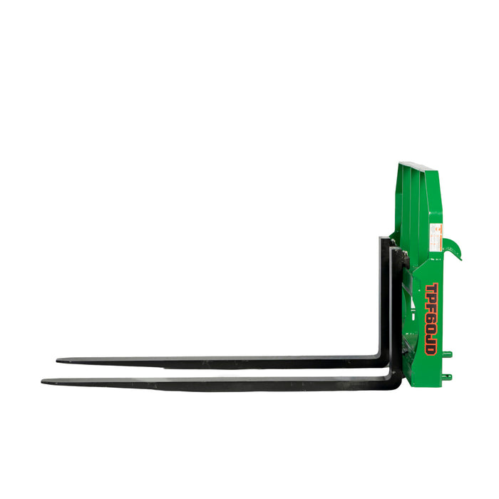 60" Pallet Fork for Tractor Loader, John Deere Hook & Pin Mount, Class II Forks, 4,200 lbs Capacity, TMG-TPF60JD