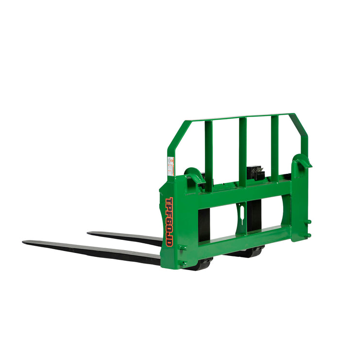 60" Pallet Fork for Tractor Loader, John Deere Hook & Pin Mount, Class II Forks, 4,200 lbs Capacity, TMG-TPF60JD