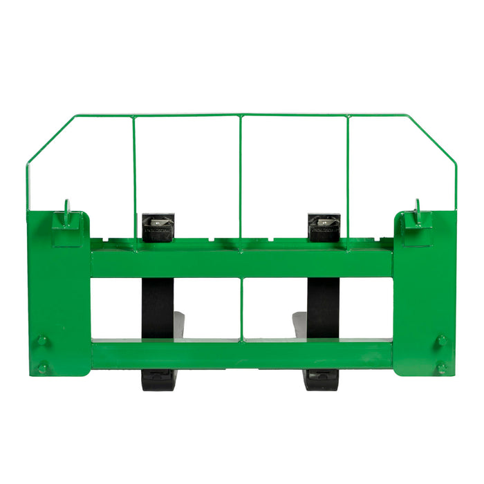 48" Pallet Fork for Tractor Loader, John Deere Hook & Pin Mount, Class II Forks, 4,200 lbs Capacity, TMG-TPF48JD