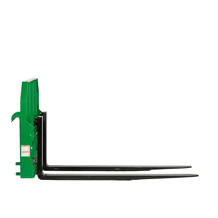 60" Pallet Fork for Tractor Loader, John Deere Hook & Pin Mount, Class II Forks, 4,200 lbs Capacity, TMG-TPF60JD