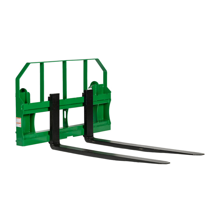 60" Pallet Fork for Tractor Loader, John Deere Hook & Pin Mount, Class II Forks, 4,200 lbs Capacity, TMG-TPF60JD