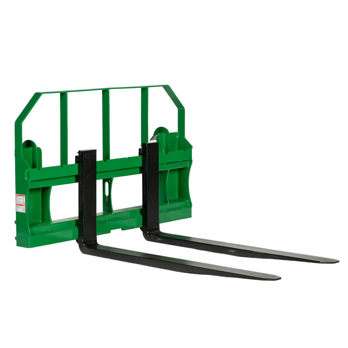 48" Pallet Fork for Tractor Loader, John Deere Hook & Pin Mount, Class II Forks, 4,200 lbs Capacity, TMG-TPF48JD