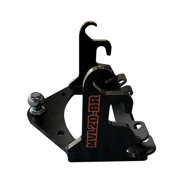 2" Ball Mount Hitch Receiver, Works for TMG-MVL16 & TMG-MVL20 Stand-on Skid Steer, TMG-MVL20-BR