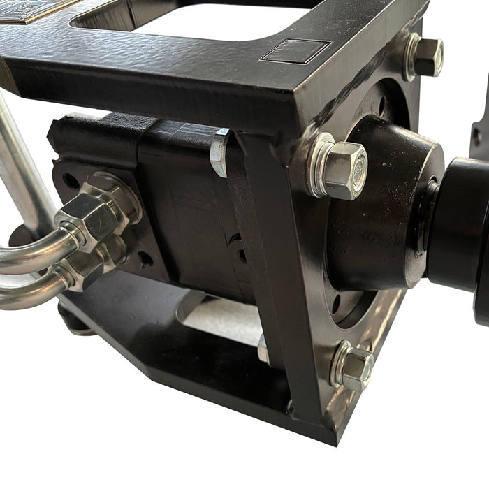 7-7/8" Post Hole Digger with Auger, G 3/8" Hydraulic Hoses and Flat Quick Couplers, Works for TMG-MVL16 & TMG-MVL20 Stand-on Skid Steer, TMG-MVL20-AU