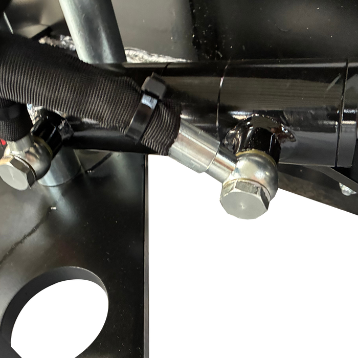 63" Snow Blade, G 3/8" Hydraulic Hoses and Flat Quick Couplers, Wear-resistance Rubber Cutting-edge, Works for TMG-MVL16 & TMG-MVL20 Stand-on Skid Steer, TMG-MVL20-SB