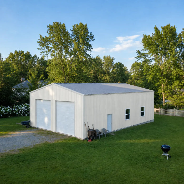 Snow Series 30' x 50' Pre-Engineered I-Beam Steel Building Commercial Workshop Warehouse, 85 PSF Snow Load Rated, All Doors and Windows Included, TMG-MST305015-SR85