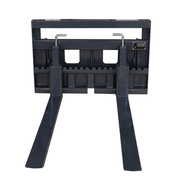 36" Pallet Fork for Mini Skid Steers with Toro Mount, 660 lbs Capacity and Wide Guard, Heavy Duty Forks TMG-SPFM36-TO