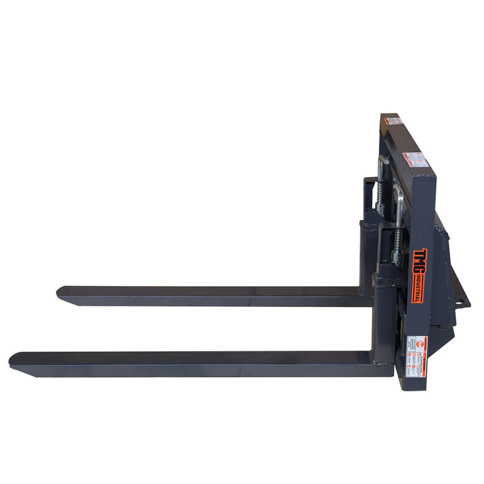 36" Pallet Fork for Mini Skid Steers with Toro Mount, 660 lbs Capacity and Wide Guard, Heavy Duty Forks TMG-SPFM36-TO