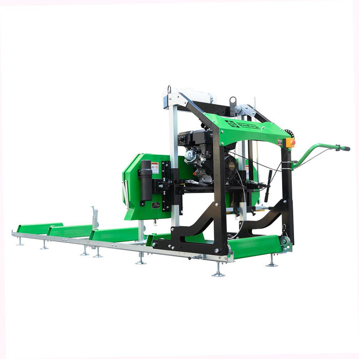 Stanforge Portable 27" Sawmill with 15 HP Gas Engine – Bandsaw Mill for 12' Logs, SF-PSM27R
