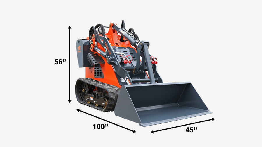 Stand-On Mini Track Loader, 22 HP Honda Engine (Discontinued-No Longer Available) TMG-MVL22H