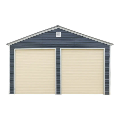 Kit de porte roulante motorisée en aluminium à double paroi pour abris de jardin métalliques séries TMG-MS20 et TMG-MSE20, télécommande, TMG-MS20-RD08