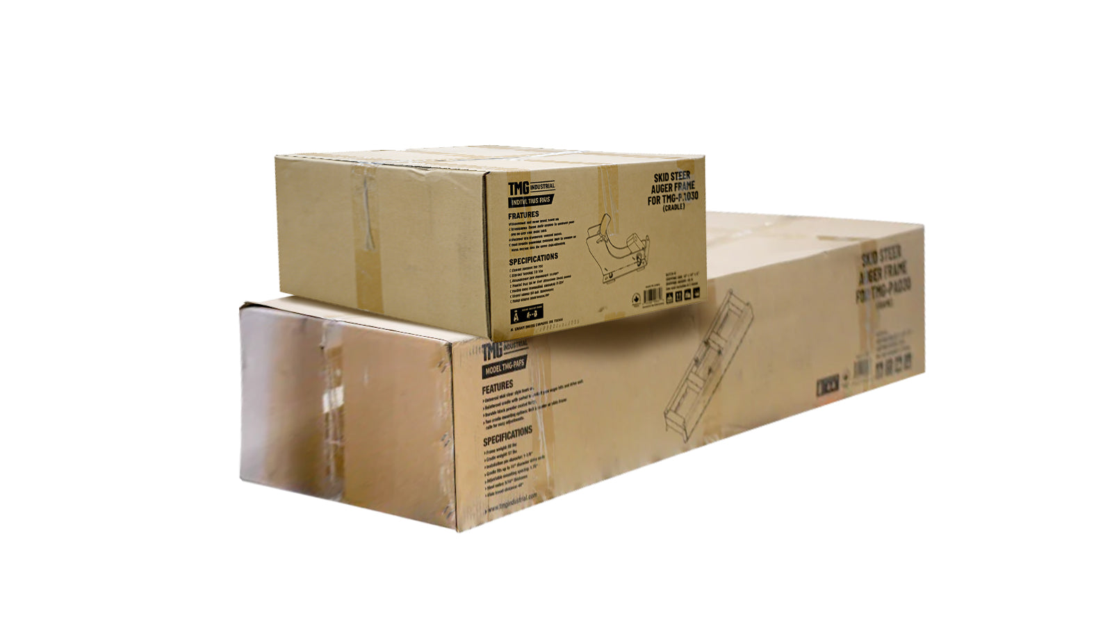 Skid Steer Auger Drive Mount Cradle Frame for TMG-PAD30, Universal Skid-Steer Hookup, TMG-PAFS-shipping-info-image