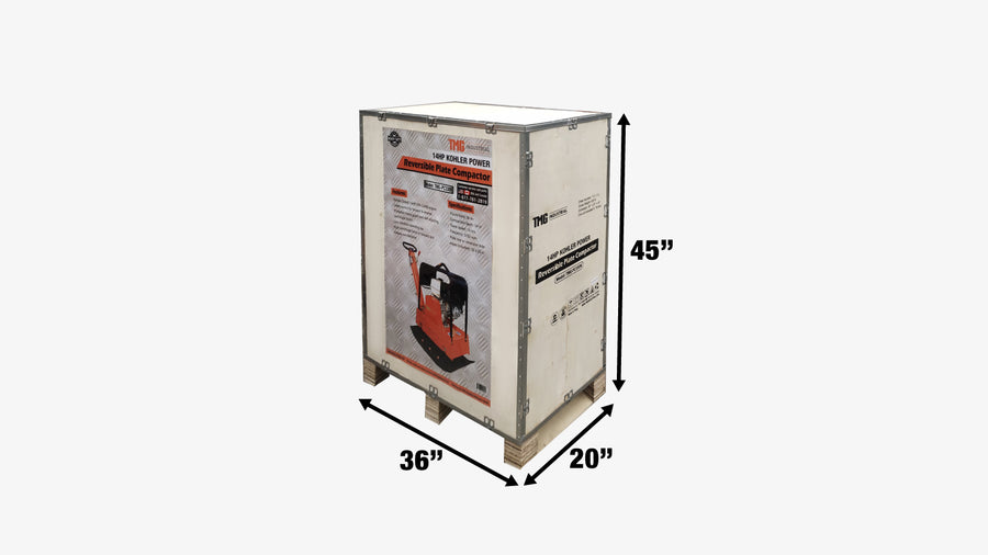 TMG Heavy Series™ Reversible Plate Compactor, 8500-lb Compact Capacity, 14 HP CH440 Kohler Command Engine, 34" Compaction Depth, (Discontinued – No Longer Available) TMG-PC330K