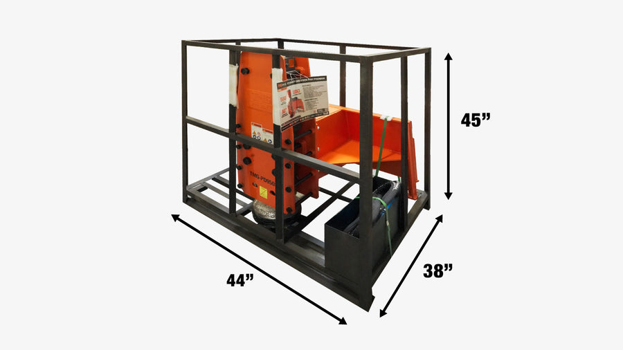 Skid Steer Post Pounder, Post Driver, 8" Post Diameter, 838 J Energy, 500-900 BPM, TMG-PD700S