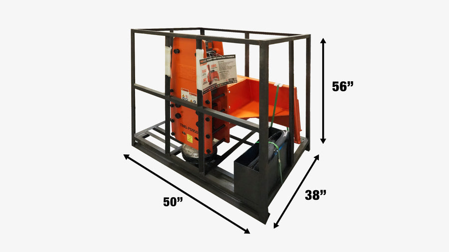 Skid Steer Post Pounder, Post Driver, 10" Post Diameter, 1030 J Energy, 400-800 BPM, TMG-PD950S