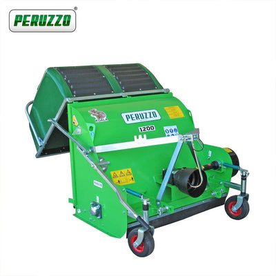 Peruzzo 46” Flail Collector Mower for 20 to 25 HP Tractors, Rear Mounted Hydraulic Opening, Category 1N, MFR #: Koala Ground 1200, Made in Italy